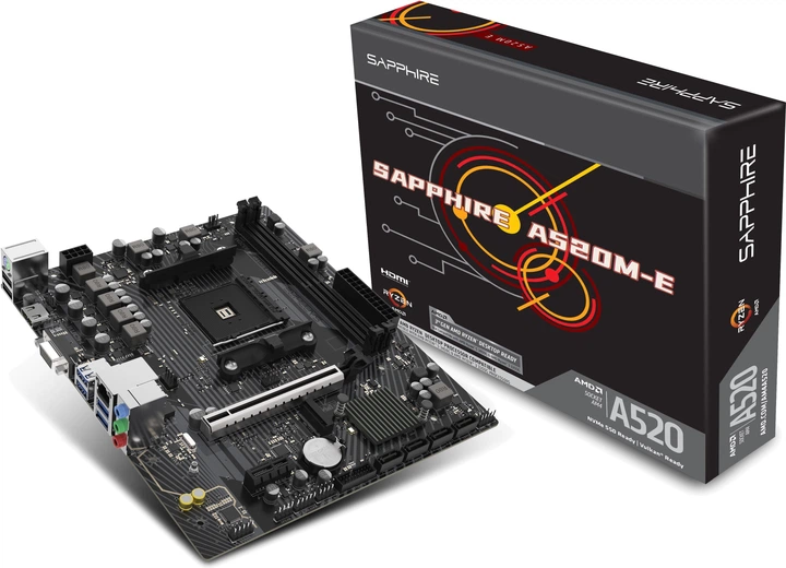 Материнська плата Sapphire A520M-E (sAM4, AMD A520, PCI-Ex16) - зображення 6