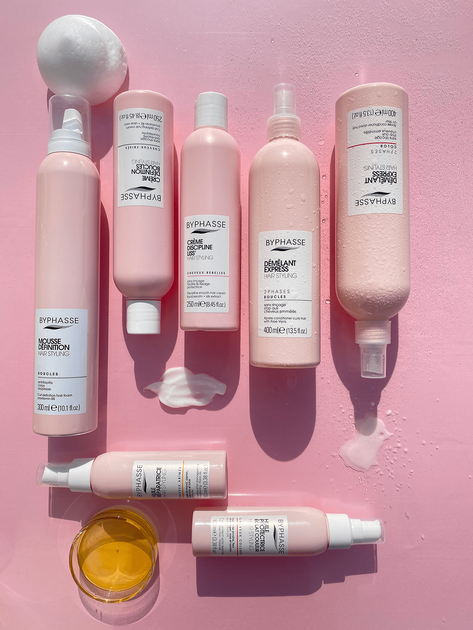 Мус-піна для кучерявого волосся Byphasse Styling Mousse Activ Boucles Curly Hair ( фіксація, створить пружні і блискучі локони), 300 мл - зображення 5
