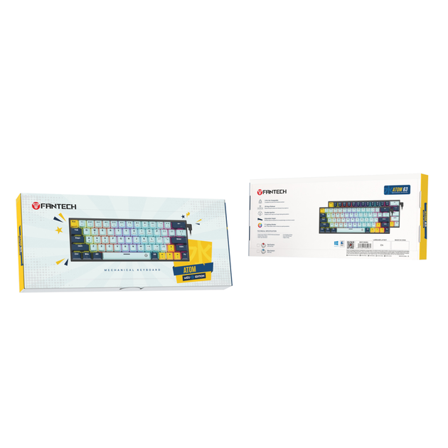 Клавиатура Игровая Fantech ATOM63 MK874V2 Blue Switch SkyBlue - изображение 7