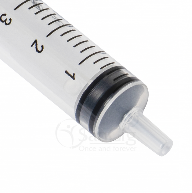 Шприц з двома голками 20 мл трьохкомпонентний Luer, Alexpharm - Фото 4 Шприц з двома голками 20 мл трьохкомпонентний Luer, Alexpharm - изображение 4