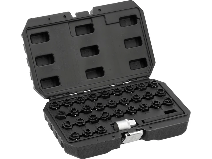 Zestaw nasadek Yato YT-060390 do śrub zabezpieczających Mercedes 32 elementy (5906083120428) - obraz 1