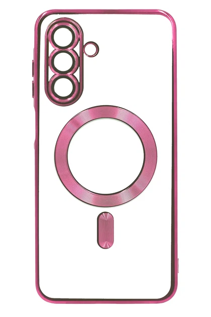 Чохол силіконовий Chrom Border Magsafe Samsung S24 FE SM-S721B Rose Gold - Фото 1 Чохол силіконовий Chrom Border Magsafe Samsung S24 FE SM-S721B Rose Gold - изображение 1