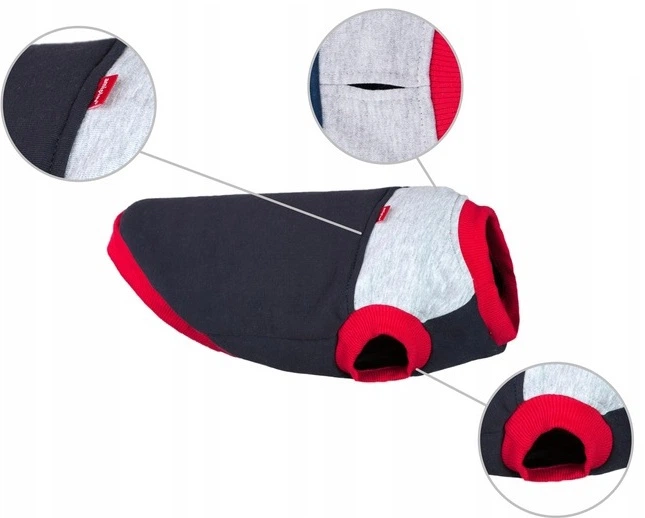 Світшот для собак Amiplay Denver 50 см Темно-синьо-сірий (5907563240612) - зображення 2