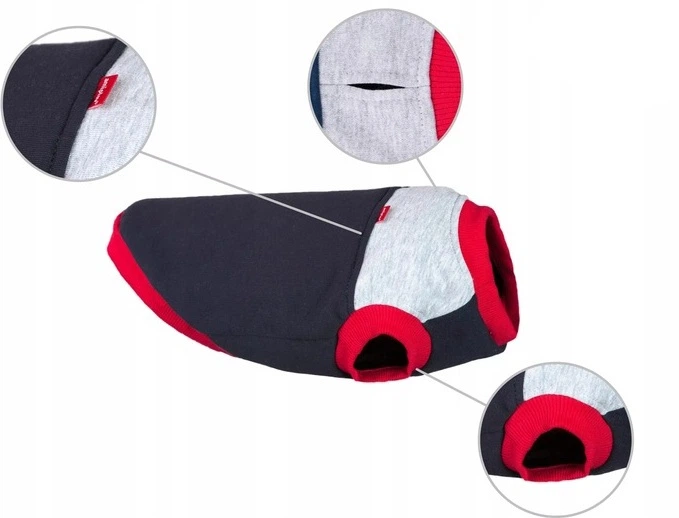 Світшот для собак Amiplay Denver 40 см Темно-синій-сірий (5907563240513) - зображення 2