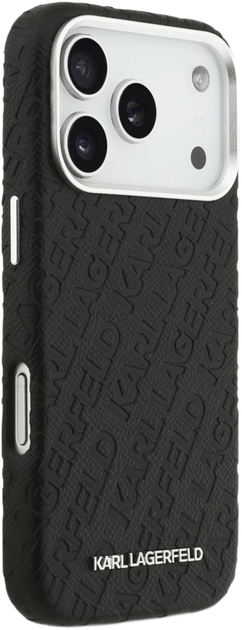 Панель Karl Lagerfeld FW Stamped Karl MagSafe для Apple iPhone 17 Pro Max Black (KLHMP17XPGKLFOFK) - зображення 4