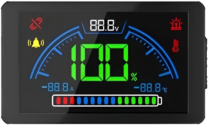 Індикатор заряду акумулятора LiFePO4 - AZO Digital MPA100 LCD (5907090925167) - зображення 1