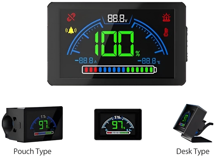 Індикатор заряду акумулятора LiFePO4 - AZO Digital MPA100 LCD (5907090925167) - зображення 3