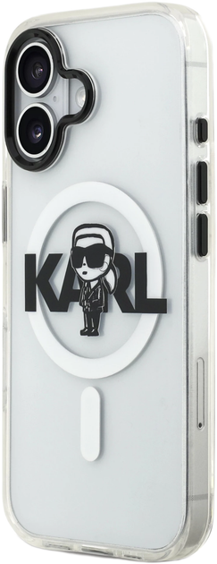Панель Karl Lagerfeld IML Karl Sketch Logo MagSafe для Apple iPhone 17 Transparent (KLHMP17SHGKIGKBT) - зображення 2