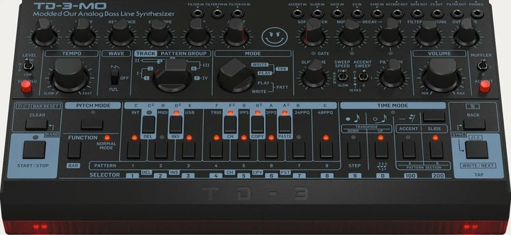 Синтезатор басової лінії Behringer TD-3-MO-BK аналоговий (0718-ABX86-EU1) - зображення 3