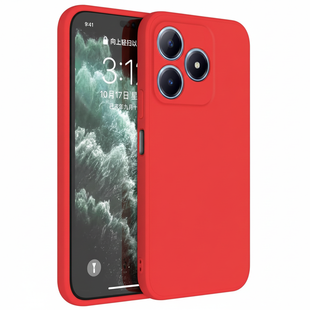 Чехол Fiji Full Soft Premium для ZTE Blade V50 Design противоударный бампер с микрофиброй Red - Фото 1 Чехол Fiji Full Soft Premium для ZTE Blade V50 Design противоударный бампер с микрофиброй Red - изображение 1