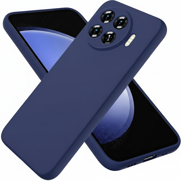 Чохол Fiji Full Soft Premium для Tecno Spark 20 Pro Plus (KJ7) протиударний бампер з мікрофіброю Dark Blue - Фото 1 Чохол Fiji Full Soft Premium для Tecno Spark 20 Pro Plus (KJ7) протиударний бампер з мікрофіброю Dark Blue - зображення 1
