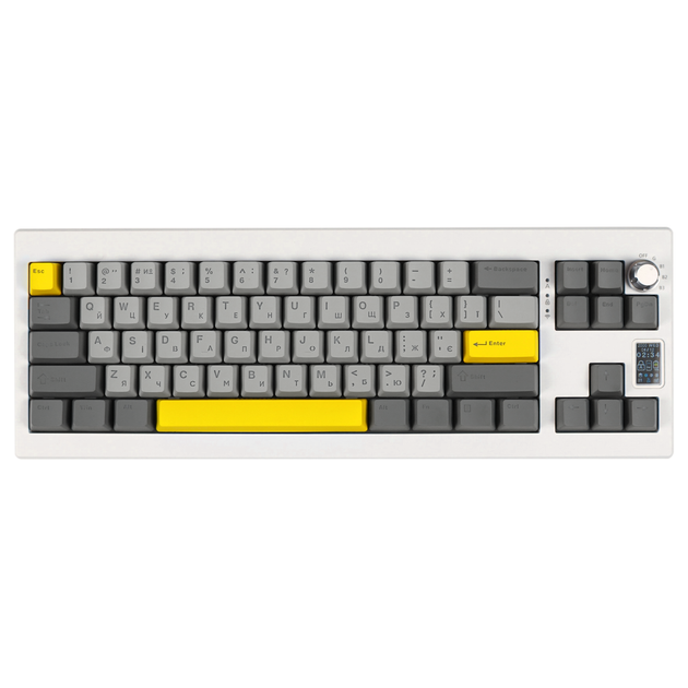 Клавіатура механічна бездротова EPOMAKER Shadow-X Wisteria Linear White (SHX-W-WL) (SHX-W-WL) - Фото 1 Клавіатура механічна бездротова EPOMAKER Shadow-X Wisteria Linear White (SHX-W-WL) (SHX-W-WL) - изображение 1