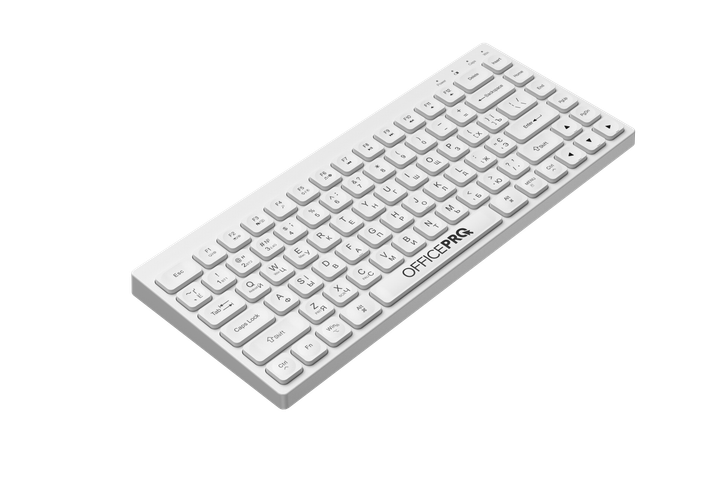 Клавіатура OfficePro SK955W Wireless/Bluetooth White (SK955W) - зображення 4