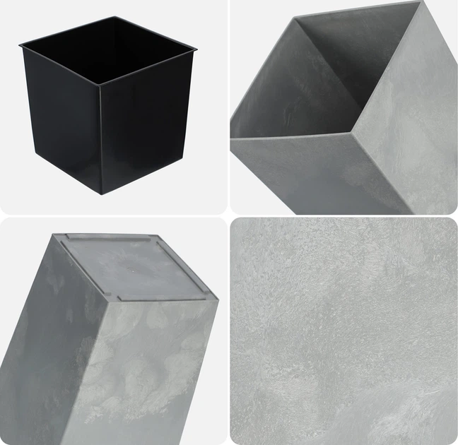 Donica ogrodowa Kadax Pesaro 19 cm Szary beton (K9928) - obraz 6