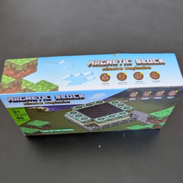 Minecraft магнітний конструктор Magnetic Block 46 деталей кубики конструктори для дорослих та дітей майнкрафт - Фото 4 Minecraft магнітний конструктор Magnetic Block 46 деталей кубики конструктори для дорослих та дітей майнкрафт - зображення 4