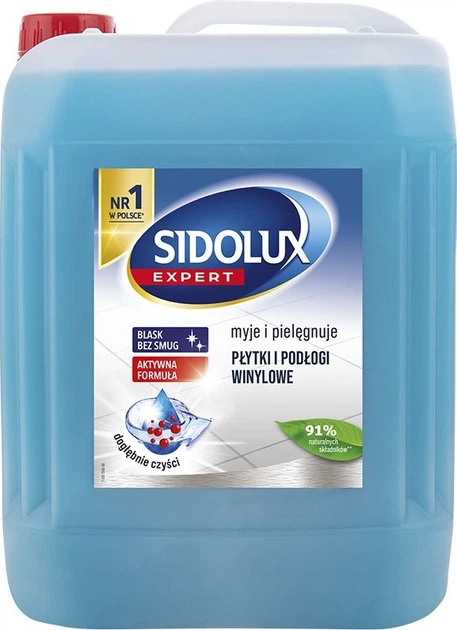 Środek do mycia podłogi Sidolux Expert z linoleum, PCV, kamienia i terakoty 5 l (5902986210570) - obraz 1