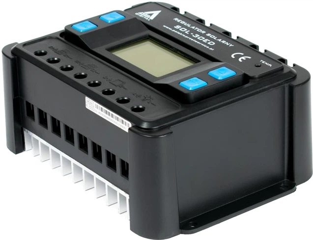 Solarny regulator ładowania AZO Digital PWM SOL-30ED 12/24 - 30A Wyświetlacz LCD (5905279203907) - obraz 2