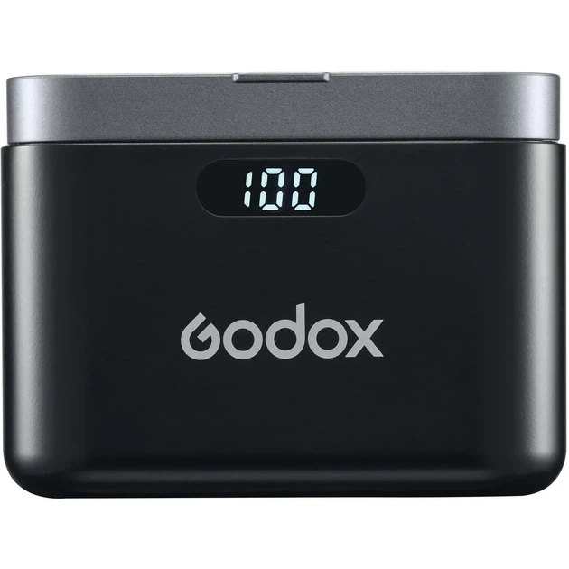 Беспроводной микрофон Godox WES2 Kit2 (2 микрофона) USB-C для iPhone 15/16/17 и Android с зарядным кейсом - Фото 5 Беспроводной микрофон Godox WES2 Kit2 (2 микрофона) USB-C для iPhone 15/16/17 и Android с зарядным кейсом - изображение 5