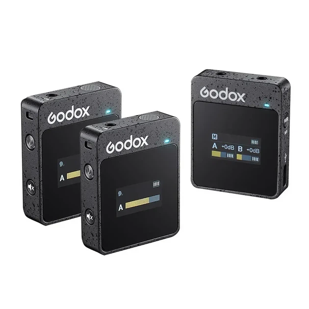 Беспроводная радиосистема Godox MoveLink II M2 (2 микрофона) с дисплеем и кейсом для камер и смартфонов - Фото 2 Беспроводная радиосистема Godox MoveLink II M2 (2 микрофона) с дисплеем и кейсом для камер и смартфонов - изображение 2