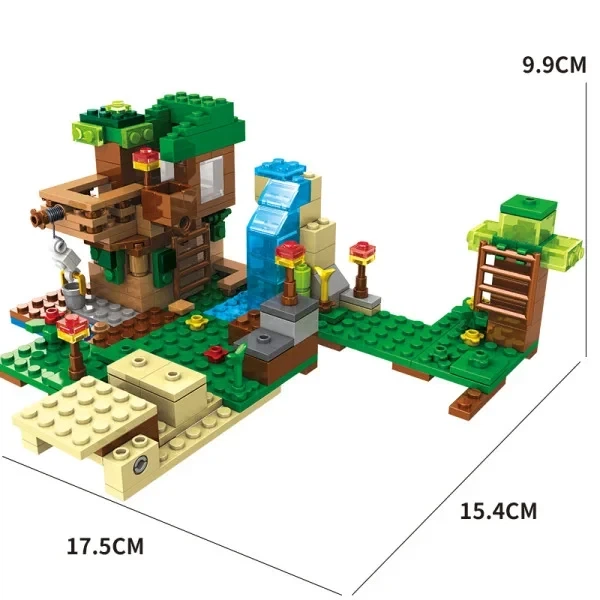 Конструктор Minecraft SJ8801 Дом на дереве 379 деталей Майнкрафт MineWorld My World - изображение 3