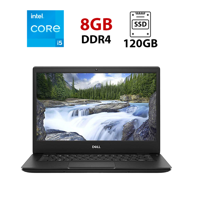 Ультрабук Dell Latitude 3400 / 14" (1920x1080) IPS / Intel Core i5-8250U (4 (8) ядра по 1.6 - 3.4 GHz) / 8 GB DDR4 / 120 GB SSD / Intel UHD Graphics / WebCam б/у - Фото 1 Ультрабук Dell Latitude 3400 / 14" (1920x1080) IPS / Intel Core i5-8250U (4 (8) ядра по 1.6 - 3.4 GHz) / 8 GB DDR4 / 120 GB SSD / Intel UHD Graphics / WebCam б/у - изображение 1