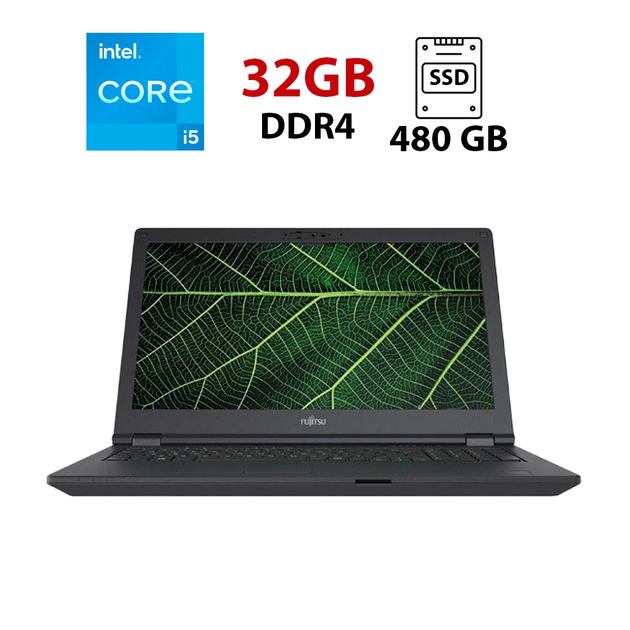 Ноутбук Fujitsu LifeBook E5511 / 15.6" (1920x1080) IPS / Intel Core i5-1135G7 (4 (8) ядра по 2.4 - 4.2 GHz) / 32 GB DDR4 / 480 GB SSD / Intel Iris Xe Graphics / WebCam б/у - Фото 1 Ноутбук Fujitsu LifeBook E5511 / 15.6" (1920x1080) IPS / Intel Core i5-1135G7 (4 (8) ядра по 2.4 - 4.2 GHz) / 32 GB DDR4 / 480 GB SSD / Intel Iris Xe Graphics / WebCam б/у - изображение 1