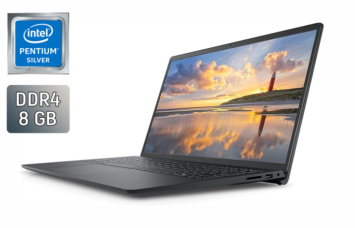 Ноутбук Б-класс Dell Inspiron 15 3510 / 15.6" (1920x1080) WVA / Intel Pentium Silver N5030 (4 ядра по 1.1 - 3.1 GHz) / 8 GB DDR4 / 256 GB SSD / Intel UHD Graphics 605 / WebCam / Windows 10 б/у - Фото 1 Ноутбук Б-класс Dell Inspiron 15 3510 / 15.6" (1920x1080) WVA / Intel Pentium Silver N5030 (4 ядра по 1.1 - 3.1 GHz) / 8 GB DDR4 / 256 GB SSD / Intel UHD Graphics 605 / WebCam / Windows 10 б/у - изображение 1