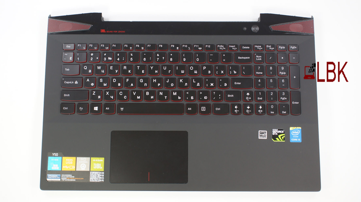 Клавиатура для ноутбука LENOVO (Y50-70 Keyboard+Touchpad+передняя ...