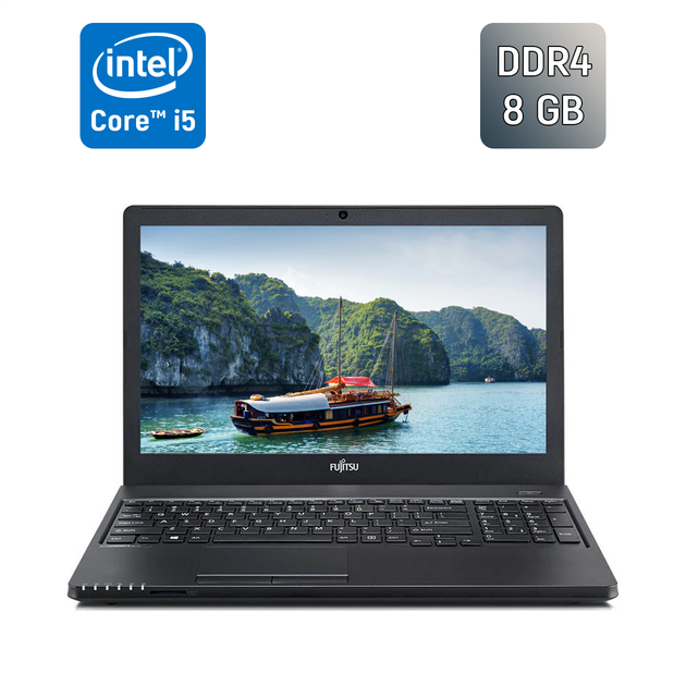 Ноутбук Fujitsu LifeBook A357 / 15.6" (1366x768) TN / Intel Core i5-7200U (2 (4) ядра по 2.5 - 3.1 GHz) / 8 GB DDR4 / 240 GB SSD / Intel HD Graphics 620 / WebCam / Windows 10 б/у - Фото 1 Ноутбук Fujitsu LifeBook A357 / 15.6" (1366x768) TN / Intel Core i5-7200U (2 (4) ядра по 2.5 - 3.1 GHz) / 8 GB DDR4 / 240 GB SSD / Intel HD Graphics 620 / WebCam / Windows 10 б/у - изображение 1
