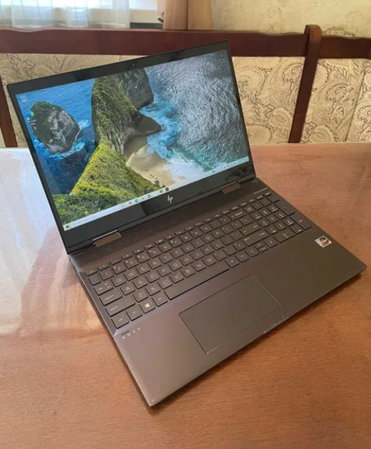 Ноутбук-трансформер HP Envy X360 15-cp0053cl / 15.6" (1920x1080) IPS Touch / AMD Ryzen 5 2500U (4 (8) ядра по 2.0 - 3.6 GHz) / 8 GB DDR4 / 256 GB SSD / AMD Radeon RX Vega 8 Graphics / WebCam б/у - Фото 2 Ноутбук-трансформер HP Envy X360 15-cp0053cl / 15.6" (1920x1080) IPS Touch / AMD Ryzen 5 2500U (4 (8) ядра по 2.0 - 3.6 GHz) / 8 GB DDR4 / 256 GB SSD / AMD Radeon RX Vega 8 Graphics / WebCam б/у - изображение 2