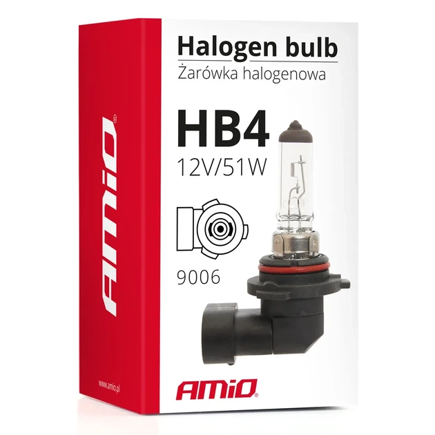 Галогенна лампа AMIO HB4 9006 12V 51W (01480) - изображение 4