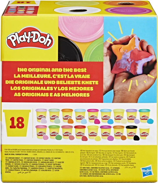 Набір маси для ліплення Hasbro Play-Doh 18 баночок G0522 (5010996316929) - зображення 4