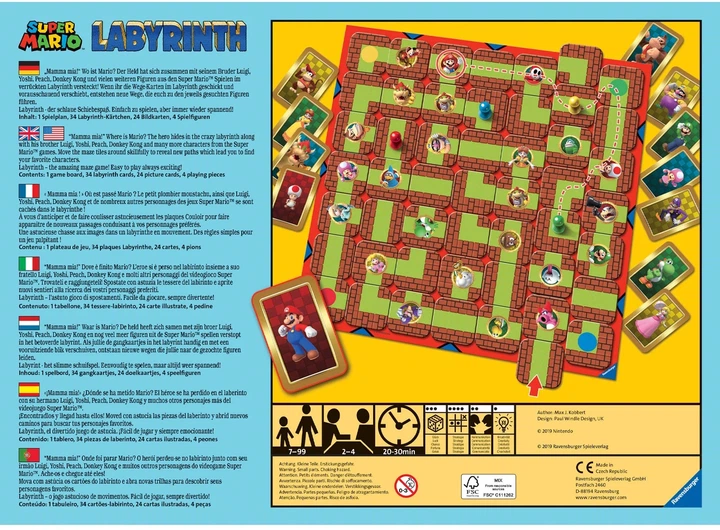 Gra planszowa Ravensburger Super Mario Labyrinth 26063 (4005556260638) - obraz 3