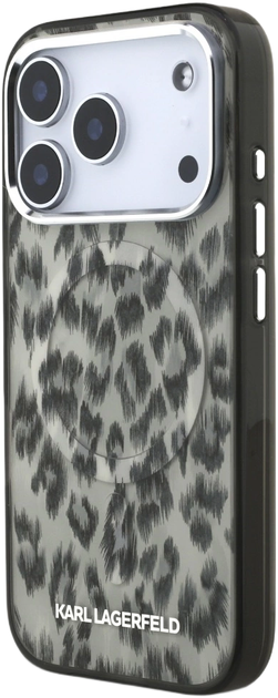 Панель Karl Lagerfeld IML Leopard Pattern MagSafe для Apple iPhone 17 Pro Brown (KLHMP17LHDLEOICW) - зображення 2