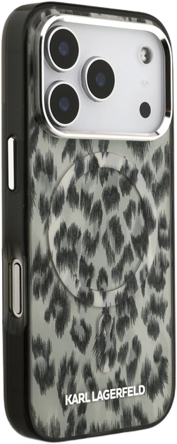 Панель Karl Lagerfeld IML Leopard Pattern MagSafe для Apple iPhone 17 Pro Brown (KLHMP17LHDLEOICW) - зображення 3