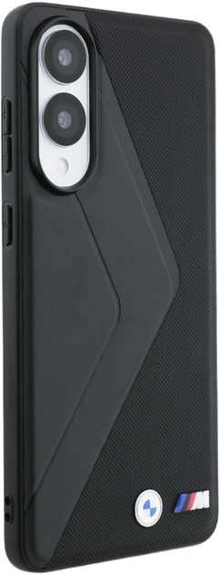 Панель BMW Leather Oversized Stripes MagSafe для Samsung Galaxy S25 Edge Black (BMHMPS25E24PUOCSK) - зображення 4