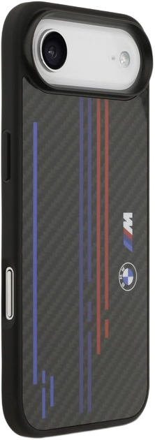 Панель BMW M Kevlar Lines & Logo MagSafe для Apple iPhone 17 Air Black (BMHMP17M25CFSTSK) - зображення 2