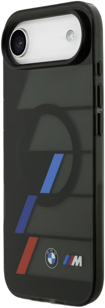 Панель BMW M IML Metal Buttons Tricolor Lines MagSafe для Apple iPhone 17 Air Black (BMHMP17M25HTTRIK) - зображення 2