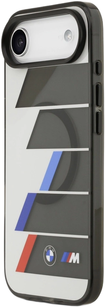 Панель BMW M IML Metal Buttons Tricolor Lines MagSafe для Apple iPhone 17 Air Grey (BMHMP17M25HTTRIA) - зображення 2