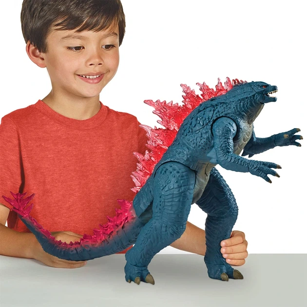 Фігурка GODZILLA X KONG – МЕГАҐОДЗІЛЛА ДЕЛЮКС З ПРОМЕНЕМ (33 cm, світло, звук) - Фото 6 Фігурка GODZILLA X KONG – МЕГАҐОДЗІЛЛА ДЕЛЮКС З ПРОМЕНЕМ (33 cm, світло, звук) - изображение 6