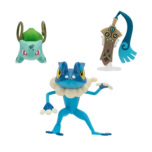 Набір ігрових фігурок POKEMON W19 - ХОНЕДЖ. БУЛЬБАЗАВР, ФРОГАДИР - изображение 2