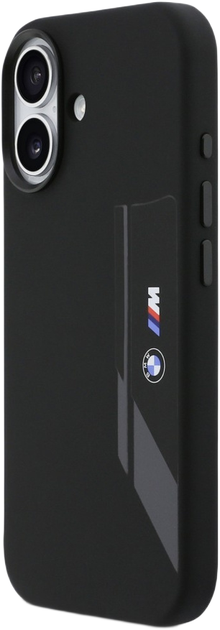 Панель BMW M Silicon Vertical Logo MagSafe для Apple iPhone 17 Black (BMHMP17S25SDBSK) - зображення 2
