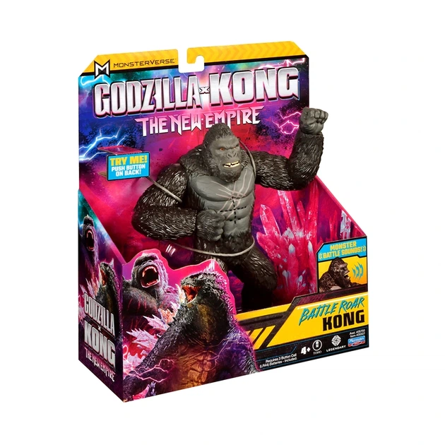 Фігурка GODZILLA X KONG – КОНГ ГОТОВИЙ ДО БОЮ (18 cm, звук) - Фото 6 Фігурка GODZILLA X KONG – КОНГ ГОТОВИЙ ДО БОЮ (18 cm, звук) - изображение 6