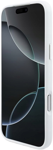 Панель BMW M Silicon Horizontal Line MagSafe для Apple iPhone 17 Pro Max White (BMHMP17X25SHOTSH) - зображення 4