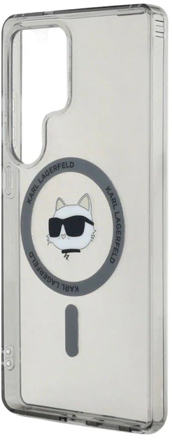 Панель Karl Lagerfeld Button Choupette Head Printed Logo MagSafe для Samsung Galaxy S25 Ultra Black (3666339449940) - зображення 5