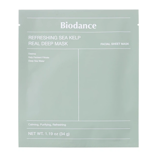 Маска Biodance Refreshing Sea Kelp Real Deep 1шт 34g - Фото 1 Маска Biodance Refreshing Sea Kelp Real Deep 1шт 34g - изображение 1
