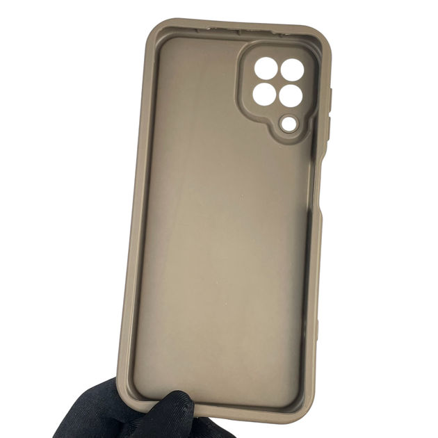Чохол силіконовий Soft Touch з 3D принтом Україна для Samsung Galaxy M32 4G (SM-M325F) коричневий (Повний захист камери) - зображення 3