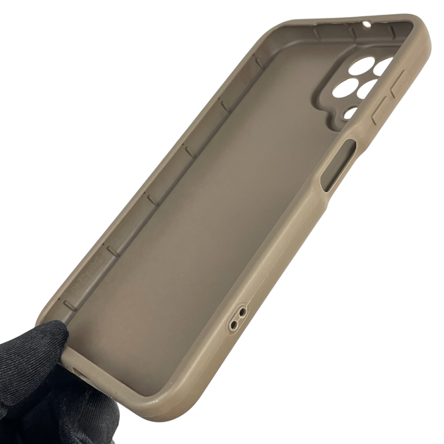 Чохол силіконовий Soft Touch з 3D принтом Україна для Samsung Galaxy M32 4G (SM-M325F) коричневий (Повний захист камери) - зображення 2