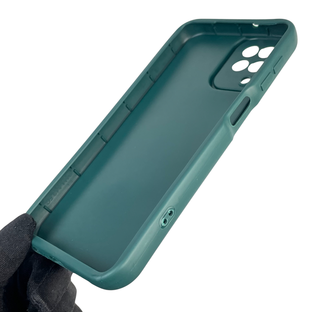 Чохол силіконовий оригінальний Soft Touch з 3D принтом милий ведмедик для Samsung Galaxy M12 (SM-M127F) темно-зелений (Повний захист камери) - Фото 2 Чохол силіконовий оригінальний Soft Touch з 3D принтом милий ведмедик для Samsung Galaxy M12 (SM-M127F) темно-зелений (Повний захист камери) - зображення 2