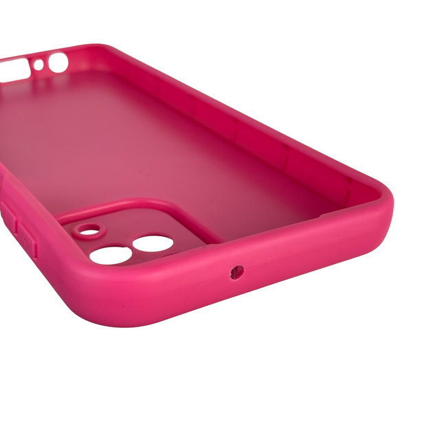 Чохол силіконовий оригінальний Soft Touch з 3D принтом милий ведмедик для Samsung Galaxy A12 (SM-A127F) малиновий (Повний захист камери) - Фото 3 Чохол силіконовий оригінальний Soft Touch з 3D принтом милий ведмедик для Samsung Galaxy A12 (SM-A127F) малиновий (Повний захист камери) - зображення 3